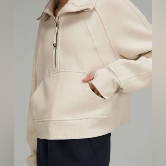 Lululemon Scuba Oversized Funnel Neck in White Opal - Picture 2 of 10